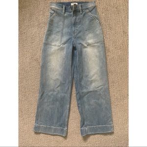 High wasted wide leg Wranglers